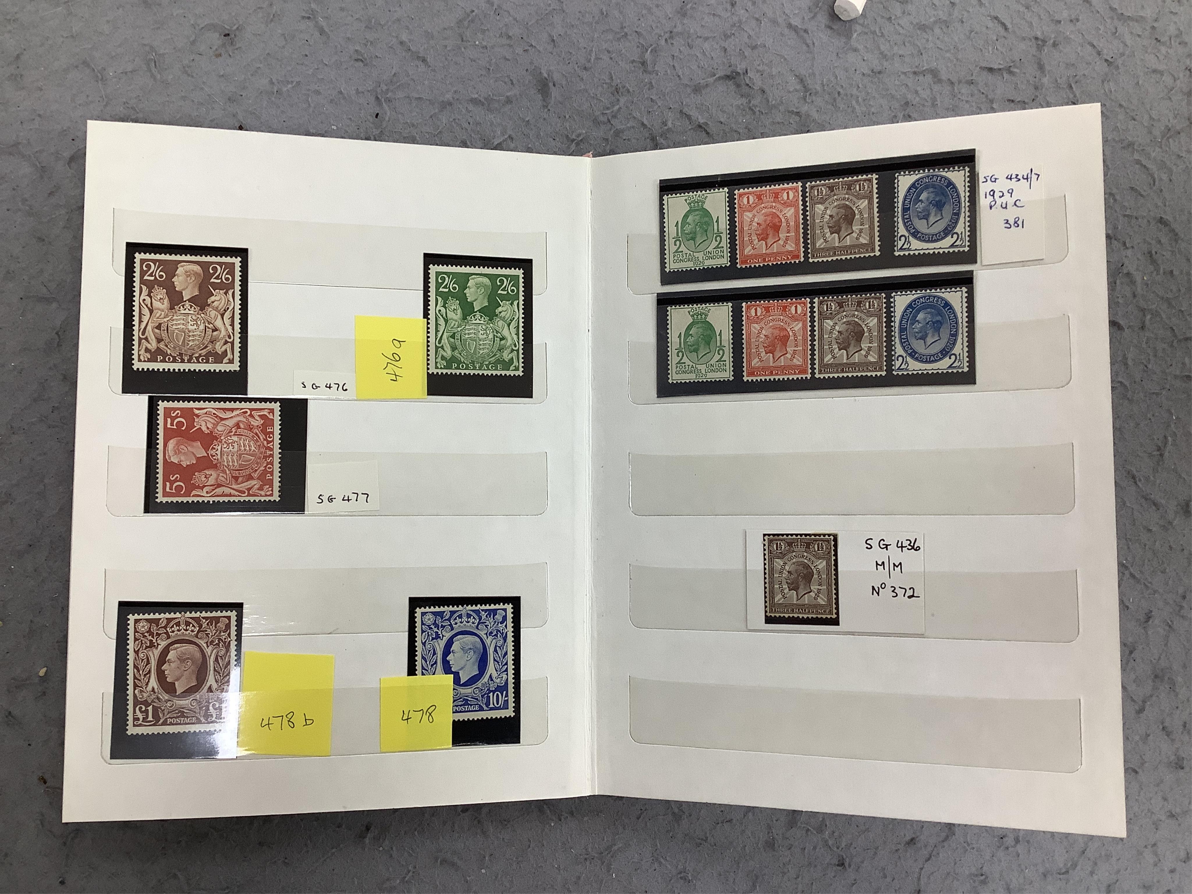 93 stamps including Penny Blues and Penny Reds
